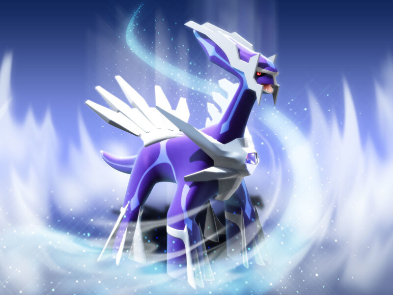 Palkia in a magical pose