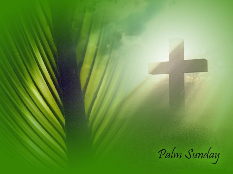 Palm Frond and Cross