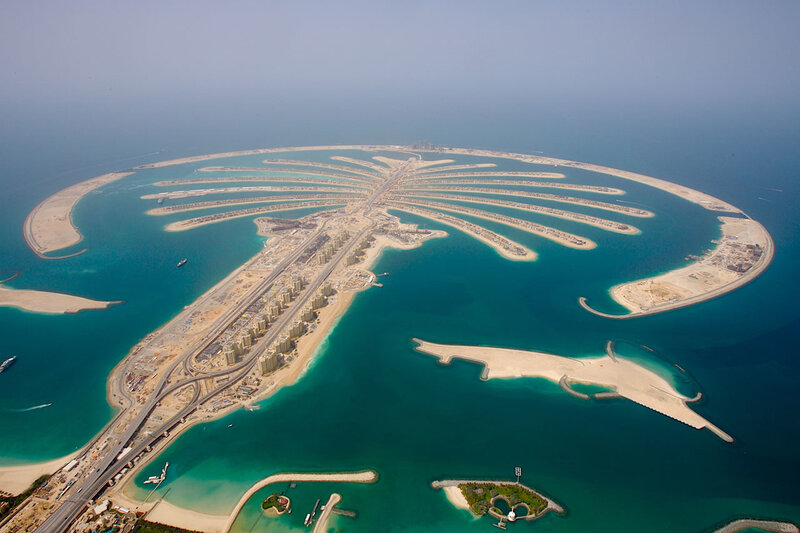 Palm Jumeirah aerial view