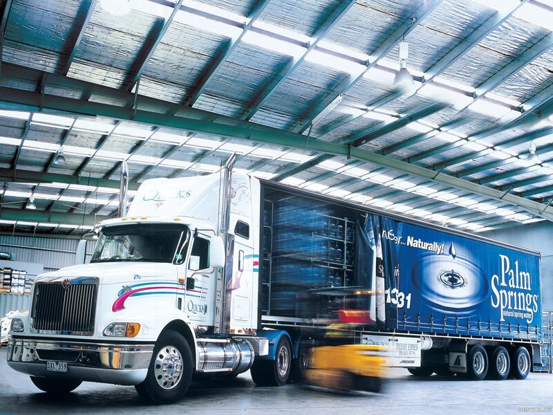 Palm Springs water delivery truck