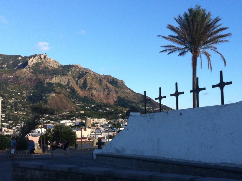 Palm Tree and Crosses