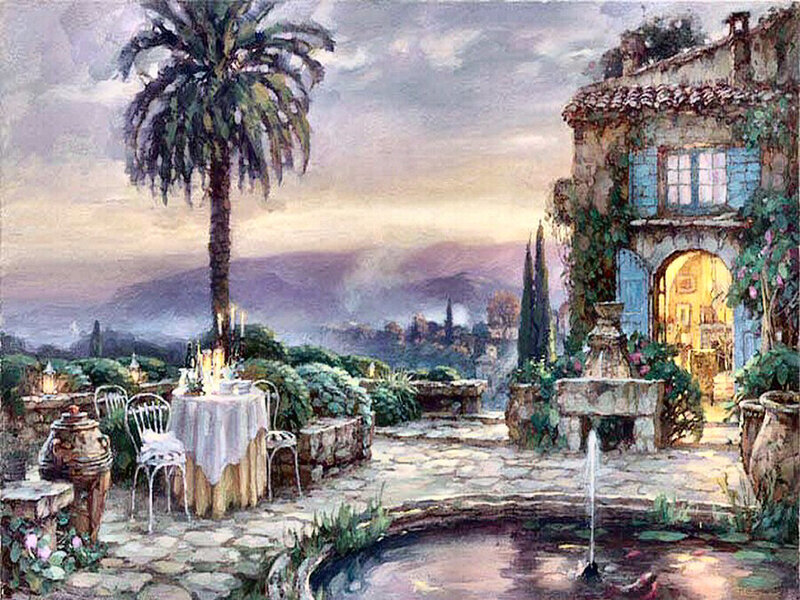 Palm Tree Courtyard