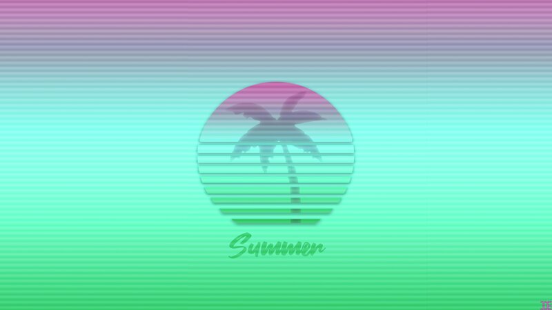 Palm Tree Silhouette — Green