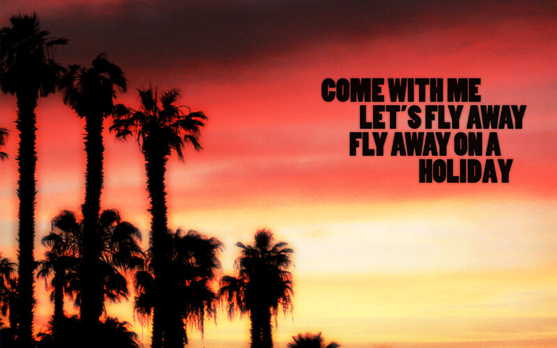 palm trees at sunset