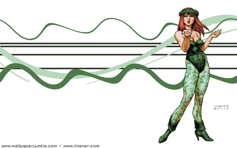 Pamela Isley in green costume