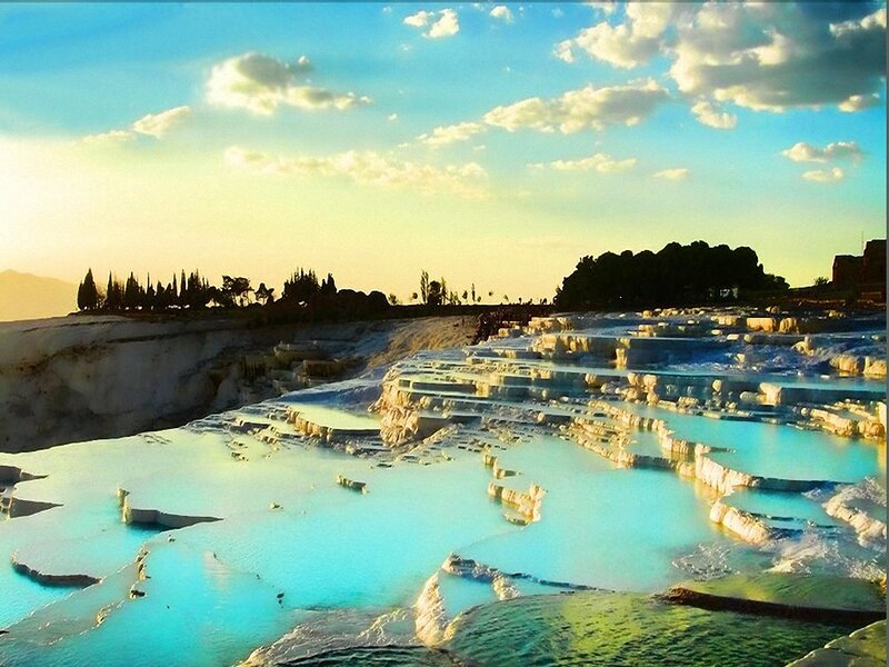 Pamukkale travertine terraces