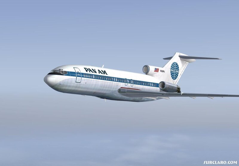 Pan Am Boeing 727 in flight