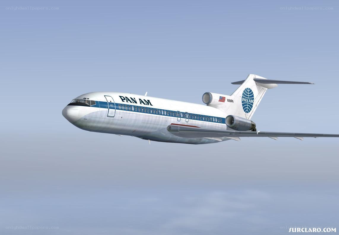 Pan Am Boeing 727 in flight