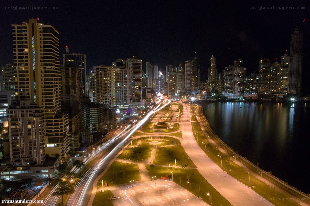 Panama City at night