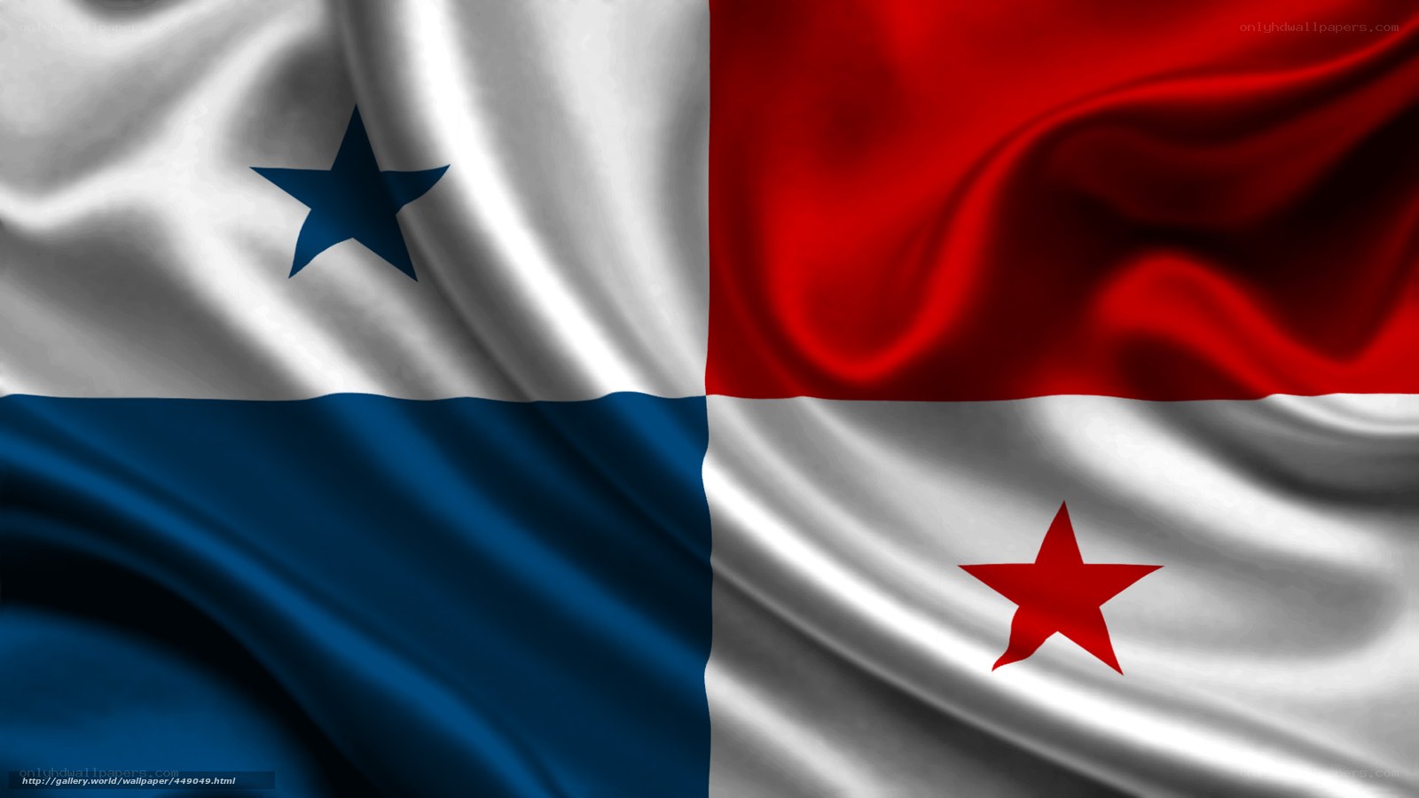 Panama flag waving