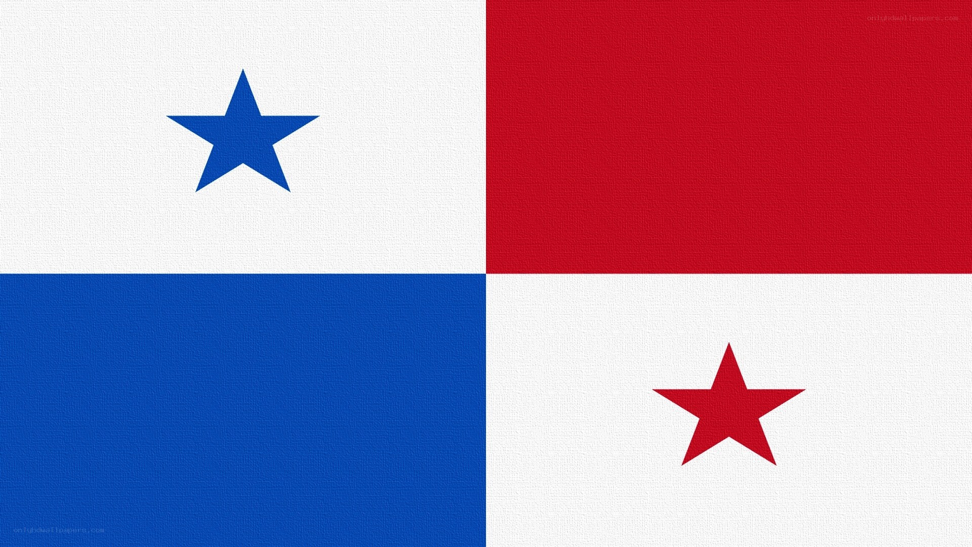 Panama flag with stars