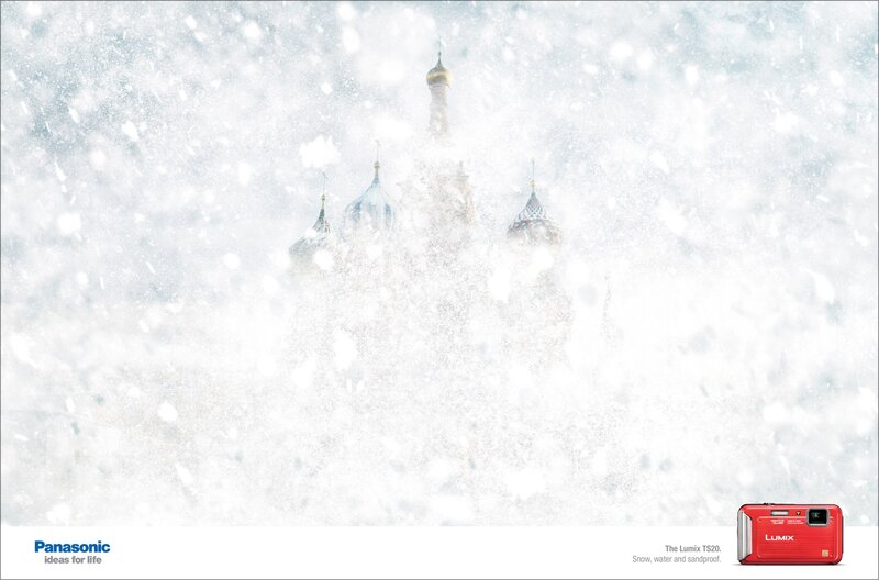 Panasonic camera ad with snowstorm