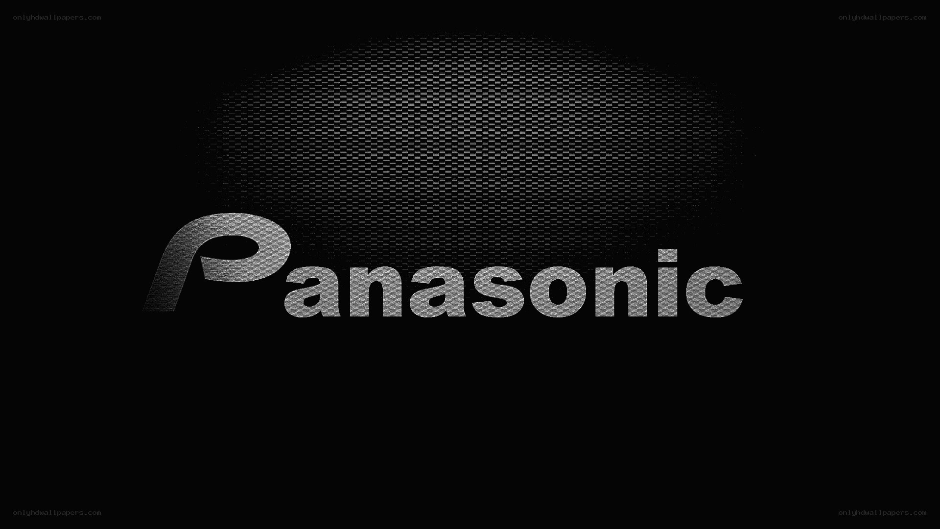 Panasonic logo on dark background