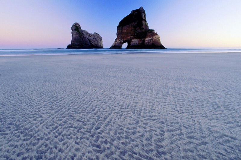 Pancake Rocks at dawn
