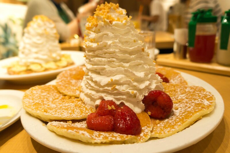 Pancakes with Whipped Cream