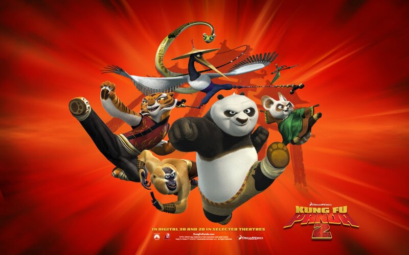 Panda and Animal Warriors — Red