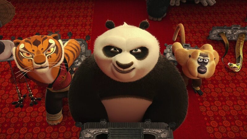 Panda and Tiger in Room