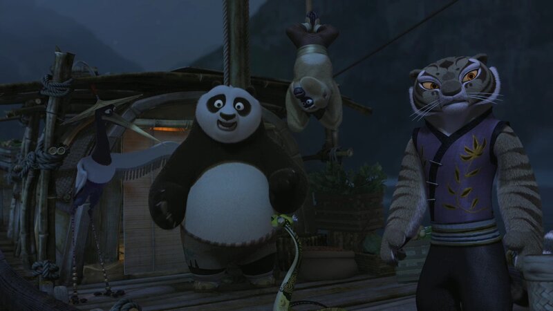 Panda and Tiger on Boat