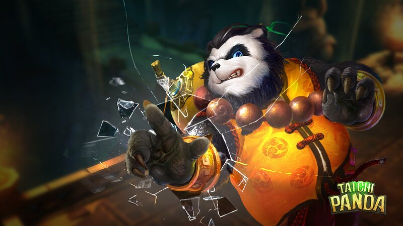 Panda Breaking Glass