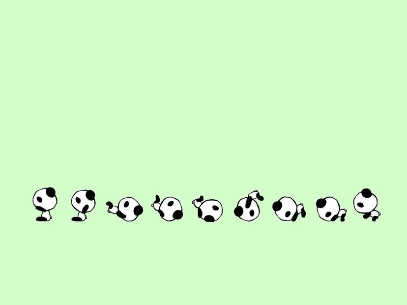 panda character animation sequence