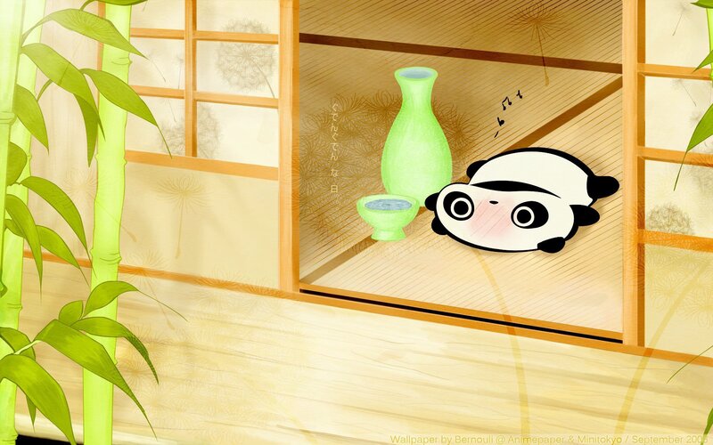 Panda Character in Room