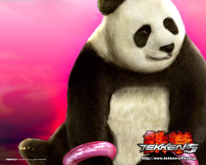 Panda Character — Pink