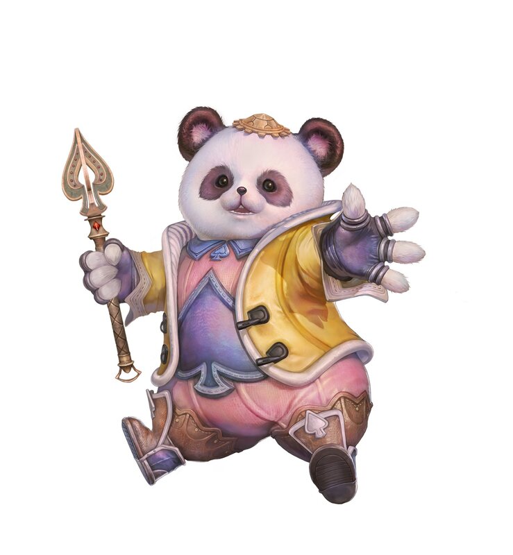 panda character with staff