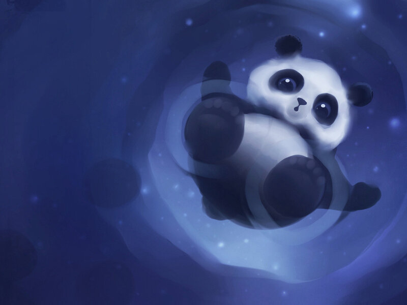 Panda Cub in Space