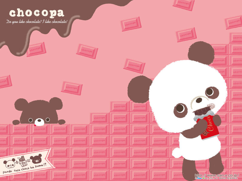 Panda Eating Chocolate