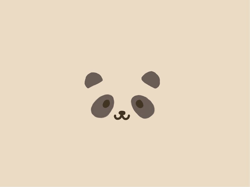 Panda Face — Beige