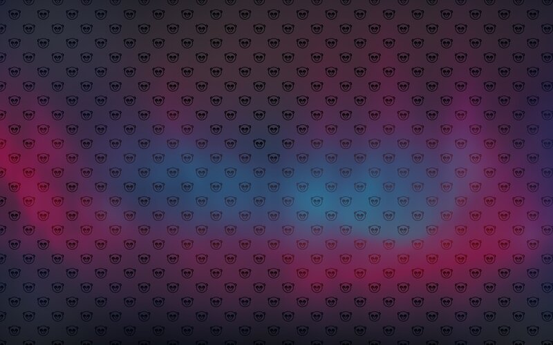 panda face pattern background