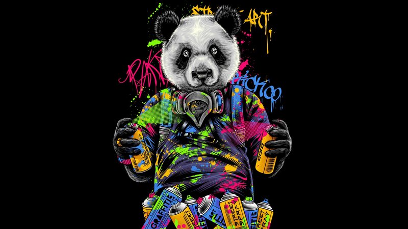 Panda Graffiti Artist