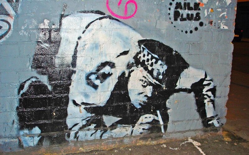 Panda Graffiti on Wall