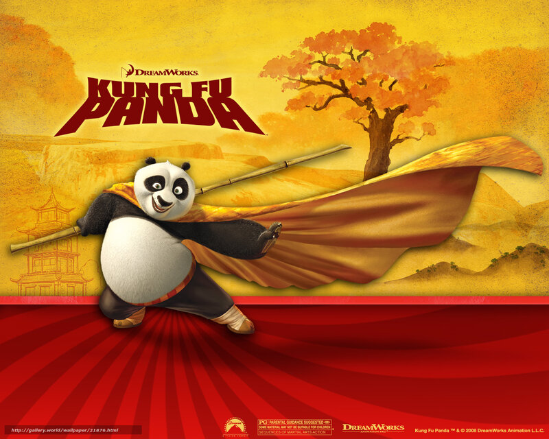 Panda Holding Bamboo — Yellow