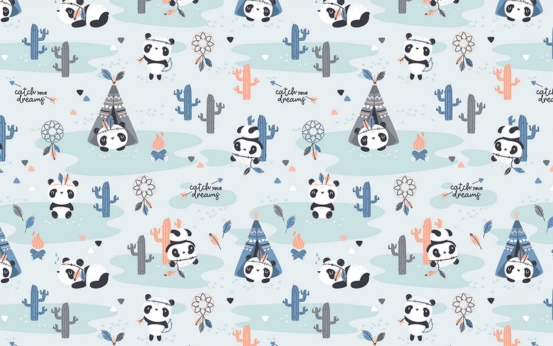 Panda in Teepee