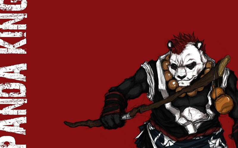 Panda King warrior art