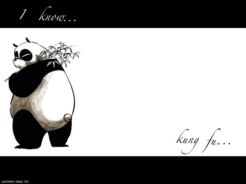 Panda knows kung fu