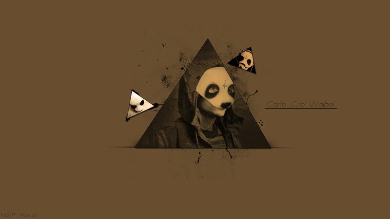 panda mask collage art