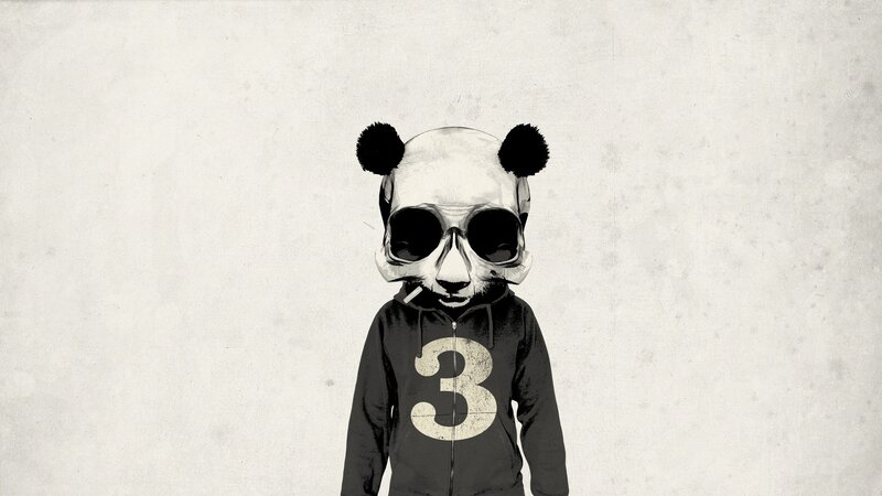 Panda-masked Person