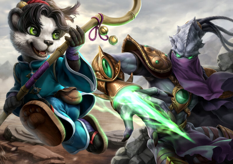 Panda Monk vs. Mage Battle