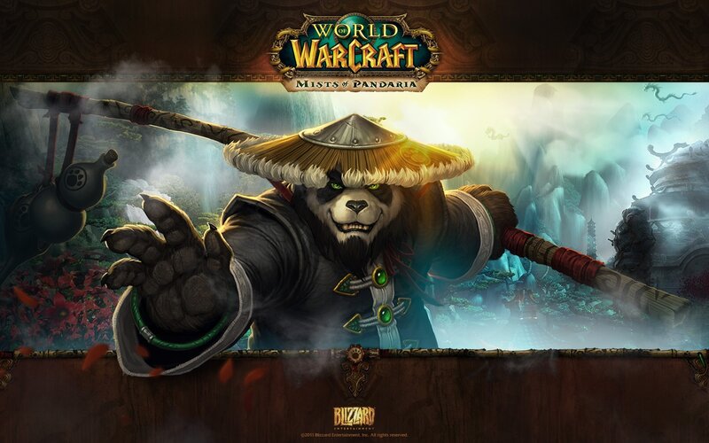 Panda Monk Warrior — Brown, Dramatic, Digital Art, Bamboo Hat