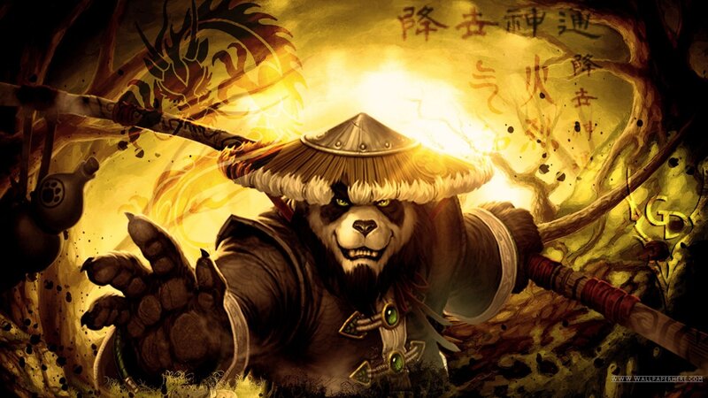 Panda Monk Warrior — Yellow
