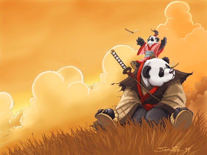 Panda Samurai Duo