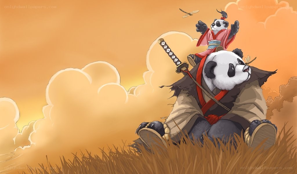 panda samurai warriors