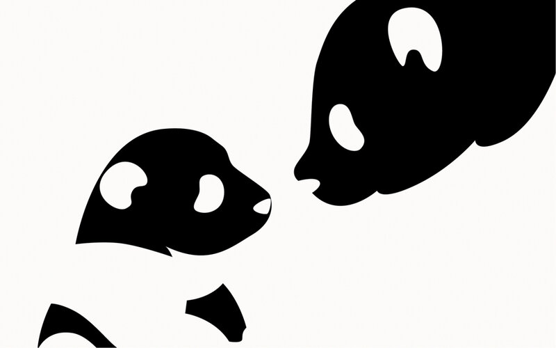Panda Silhouettes Interaction
