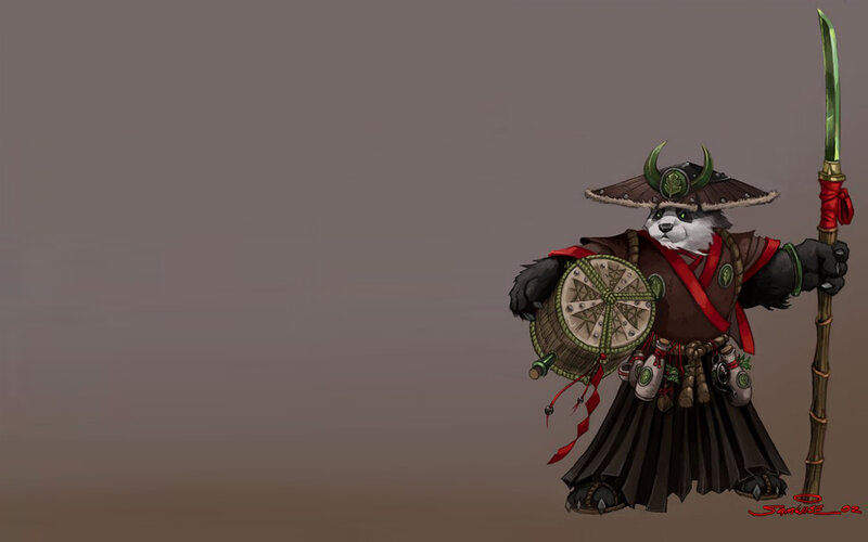 panda warrior character