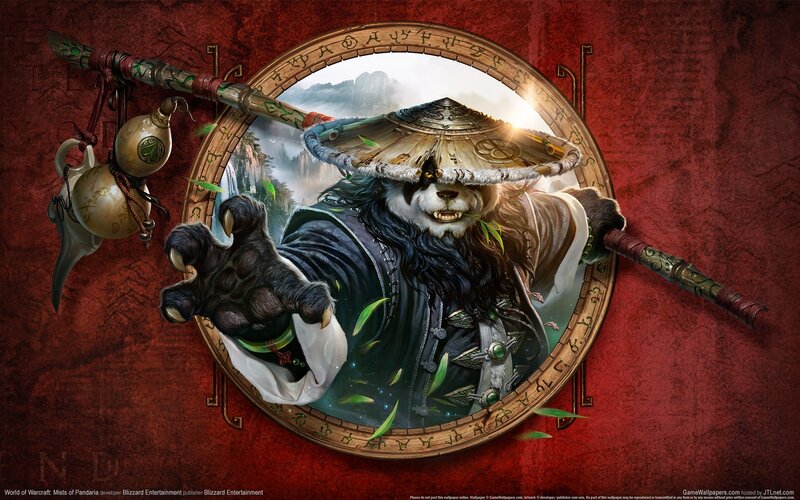 Panda Warrior Monk — Red