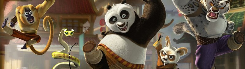 Panda Warrior with Animals