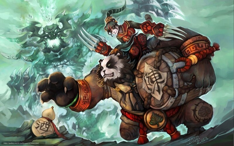 Panda Warrior with Child