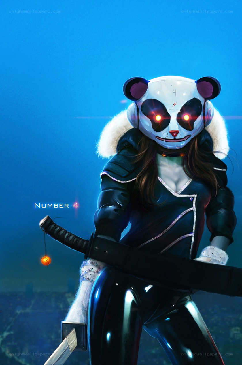 Panda Warrior with Katana